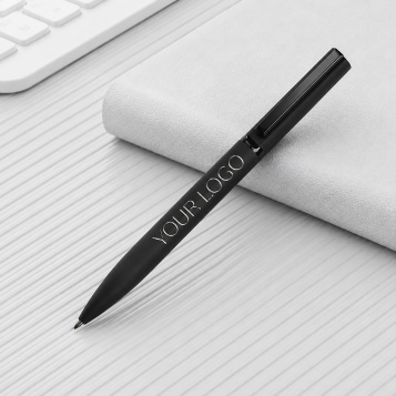 Ручка шариковая металлическая «Siegfried Silver» soft-touch с зеркальным слоем