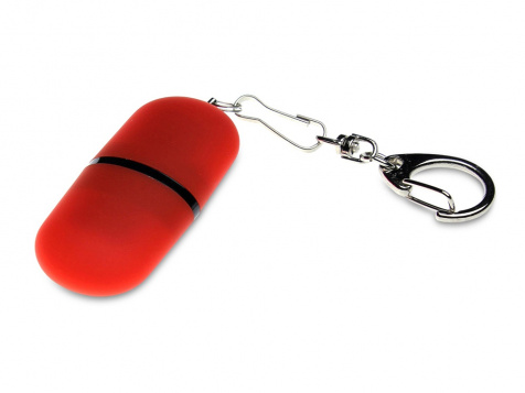 USB 2.0- флешка «Goutte Soft-touch» на 128 Гб каплевидной формы