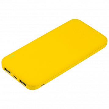 Внешний аккумулятор с подсветкой Люче (Luce) Lemoni 10000 mAh, желтый