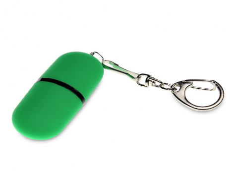 USB 2.0- флешка «Goutte Soft-touch» на 16 Гб каплевидной формы