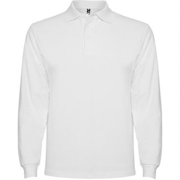 Футболка поло ESTRELLA L/S мужская, БЕЛЫЙ 2XL