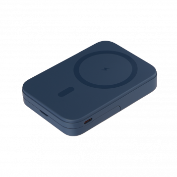 Внешний аккумулятор Юнион PD (Union PD) 10000mAh с функцией беспроводной зарядки 15W, синий