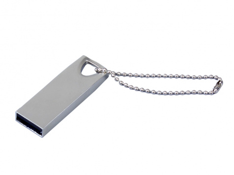 USB 2.0-флешка на 64 Гб с мини чипом и отверстием для цепочки