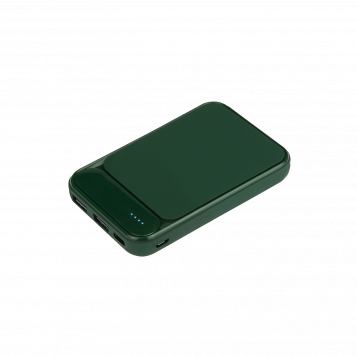 Внешний аккумулятор с подсветкой Старлайт PB (Starlight PB) 5000 mAh, зеленый