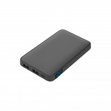 Внешний аккумулятор с подсветкой Анкор (Ancor) 5000 mAh, серый