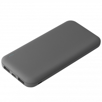 Внешний аккумулятор с подсветкой Люче (Luce) 10000 mAh, серый
