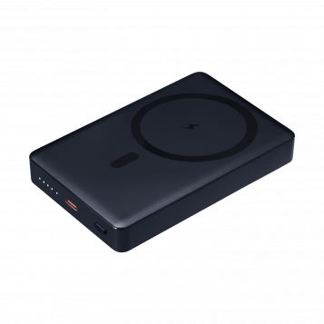 Внешний аккумулятор Атлантис Плюс PD (Atlantis PD Plus) 10000mAh с функцией беспроводной зарядки 15W, синий