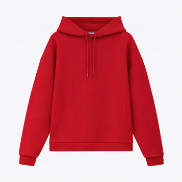 Худи релакс унисекс Баланс (Balance), с начесом, красный, размер 3XL/4XL