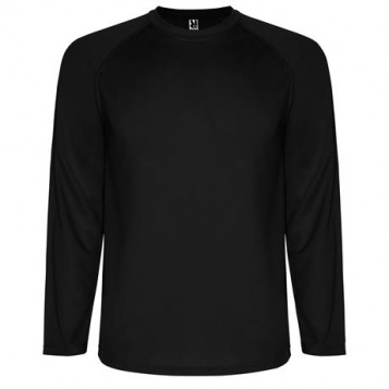 Спортивная футболка MONTECARLO L/S мужская, ЧЕРНЫЙ L