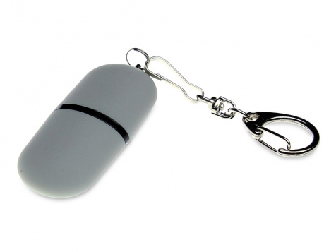 USB 2.0- флешка «Goutte Soft-touch» на 128 Гб каплевидной формы