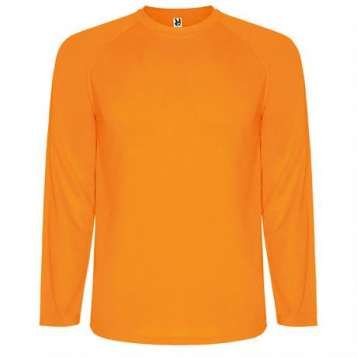 Спортивная футболка MONTECARLO L/S мужская, ФЛУОРЕСЦЕНТНЫЙ ОРАНЖЕВЫЙ XL